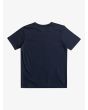 Camiseta de manga corta Quiksilver Comp Logo Youth Azul Marino para niños de 8 a 16 años posterior