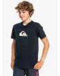 Niño con Camiseta de manga corta Quiksilver Comp Logo Youth Azul Marino lateral