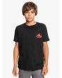 Niño con camiseta de manga corta Quiksilver Hells Yeah negra 