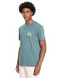 Hombre con Camiseta de manga corta Quiksilver How are your feeling verde lateral