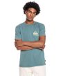 Hombre con Camiseta de manga corta Quiksilver How are your feeling verde frontal