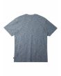Camiseta orgánica de manga corta con bolsillo Quiksilver Kentin Crown Blue para hombre posterior