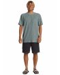 Hombre con Camiseta orgánica de manga corta con bolsillo Quiksilver Kentin Verde ajuste estándar