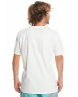 Hombre con camiseta de manga corta Quiksilver Mini Blanca espalda