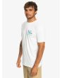 Hombre con Camiseta de manga corta Quiksilver Ocean Bed Blanca lateral