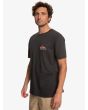 Hombre con Camiseta orgánica de manga corta Quiksilver Pastime Paradise Negra lateral