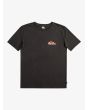Camiseta orgánica de manga corta Quiksilver Pastime Paradise Negra para hombre