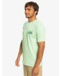 Hombre con Camiseta de manga corta Quiksilver Retro Fade Verde lateral