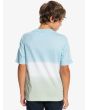 Niño con camiseta de manga corta Quiksilver Slow Dive azul Tie Dye espalda