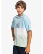 Niño con camiseta de manga corta Quiksilver Slow Dive azul Tie Dye lateral