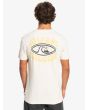 Hombre con camiseta de manga corta Quiksilver Sunburnt Daze blanco hueso espalda