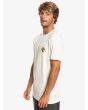 Hombre con camiseta de manga corta Quiksilver Sunburnt Daze blanco hueso lateral