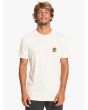 Hombre con camiseta de manga corta Quiksilver Sunburnt Daze blanco hueso