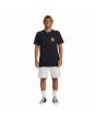 Hombre con Camiseta de manga corta Quiksilver Surf Moe Negra frontal
