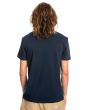 Hombre con camiseta de manga corta Quiksilver Transat Placement azul marino espalda
