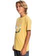 Niño con camiseta de manga corta Quiksilver Uprise amarilla lateral