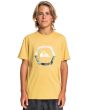 Niño con camiseta de manga corta Quiksilver Uprise amarilla