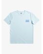 Camiseta de manga corta Quiksilver Warped Frames Boy azul celeste para niños de 8 a 16 años