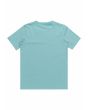 Camiseta de manga corta Quiksilver Comp Logo Youth Azul Turquesa para niños de 8 a 16 años posterior