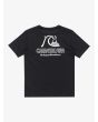 Camiseta orgánica de manga corta Quiksilver Evo Original Negra para chico 8-16 años posterior