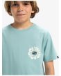 Niño con Camiseta de manga corta Quiksilver Evo Road End Aquifer serigrafía