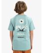 Niño con Camiseta de manga corta Quiksilver Evo Road End Aquifer