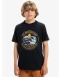 Niño con camiseta de manga corta Quiksilver Evo Three Seas Negra