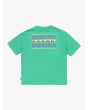 Camiseta de manga corta Quiksilver World Force verde para niño 8-16 años posterior