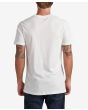 Hombre con camiseta de manga corta Reef Driver blanca posterior