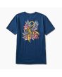 Camiseta de manga corta Reef Predator azul marino para hombre posterior
