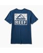 Camiseta de manga corta Reef Wellie azul marino para hombre posterior