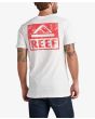 Hombre con Camiseta de manga corta Reef Wellie blanca espalda
