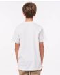 Niño con camiseta de manga corta Rip Curl Desti blanco hueso espalda