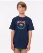 Niño con camiseta de manga corta Rip Curl Desti azul marino