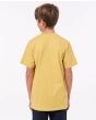 Niño con camiseta de manga corta Rip Curl Desti amarilla espalda