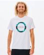 Hombre con camiseta de manga corta Rip Curl Fill me up blanca