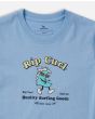 Camiseta de manga corta Rip Curl Micro Waves Art azul para niños de 2 a 8 años estampado