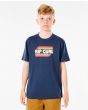 Niño con Camiseta de manga corta Rip Curl Surf Revival Yeh Mumma azul marino 