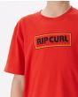 Niño con camiseta de manga corta Rip Curl Surf Vibrations Boy roja estampado