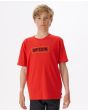 Niño con camiseta de manga corta Rip Curl Surf Vibrations Boy roja