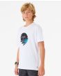 Niño con camiseta de manga corta Rip Curl Fill Me Up Boy Blanca lateral