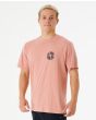 Hombre con Camiseta de manga corta Rip Curl Salt Water Culture Psyche Circles Rosa lateral