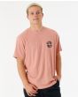 Hombre con Camiseta de manga corta Rip Curl Salt Water Culture Psyche Circles Rosa