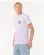 Hombre con camiseta de manga corta Rip Curl Wettie Passage Icon Lavanda lateral