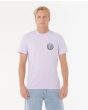 Hombre con camiseta de manga corta Rip Curl Wettie Passage Icon Lavanda