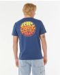 Hombre con Camiseta de manga corta Rip Curl Wettie Passage Icon Azul Marino Claro posterior