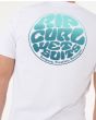 Hombre con Camiseta de manga corta Rip Curl Wettie Passage Icon Blanca estampado espalda