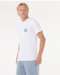 Hombre con Camiseta de manga corta Rip Curl Wettie Passage Icon Blanca lateral