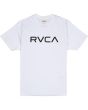 Camiseta de manga corta RVCA Big RVCA blanca para hombre 