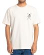 Hombre con camiseta de manga corta Rvca Benjamin Jeanjean Cosmic Crew Silver Bleach frontal